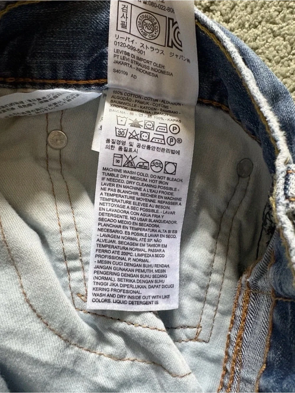 Levi’s 505 Jeans Men’s Size 38 Straight Cotton Denim Cowboy Rodeo Festival USA